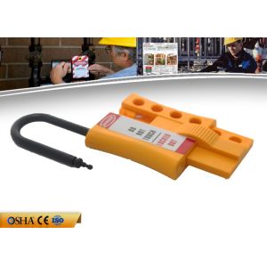 Buy cheap ZC-K46 New Non-conductive Nylon Locknshackle 6mm lockout HASP, Yellow HASP from wholesalers