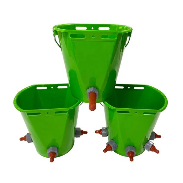 Quality Rubber Mountable Livestock Lamb Milk Bucket Feeder With Galvanized Spike for sale