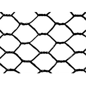Buy cheap Black Galvanized Chicken Wire Mesh , Hexagonal Chicken Wire With Strong Welding Points from wholesalers
