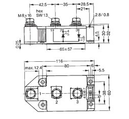 Buy cheap MCC250-04io1 Thyristor Modules Thyristor/Diode Modules  IXYS IGBT Power Module from wholesalers