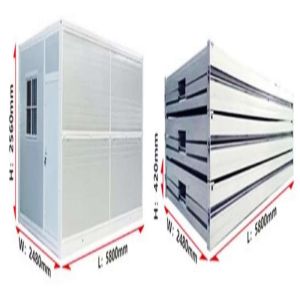 Buy cheap Portable 20ft Foldable Prefab Container House with Toilet Modern Design Steel Luxury from wholesalers