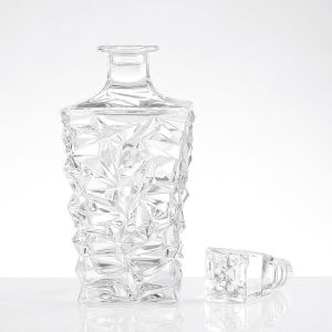 Buy cheap Round Square Glass Bottles for Bourbon Whiskey Sherry Kirs Custom Make Hot Discounted from wholesalers
