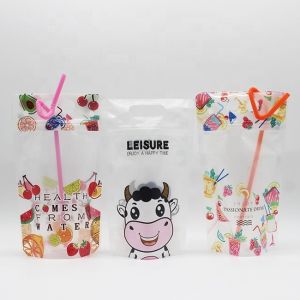 Buy cheap Transparent ISO9001 Liquid Spout Pouch 100 Microns ziplockk Drink Pouches from wholesalers