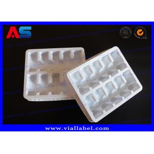 Buy cheap 2ml 10 Vials Plastic Blister Tray , Medication Plastic Vial Trays White from wholesalers