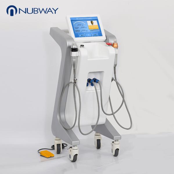 Quality Vertical two handles RF Microneedle skin rejuvenation face lifting machine for sale