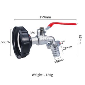 Buy cheap 3/4'' Nickel Plating Bibcock With Red Handle Faucet Adapter For Hose Garden Water Tap from wholesalers