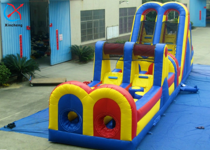 Buy cheap Customized Inflatable Obstacle Course Inflatable Bouncy Jumping Castle With Slides from wholesalers