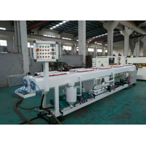 Twin Screw PVC Pipe Extrusion Line Corrugated Pipe Machine 42KW Speed 20m / Min