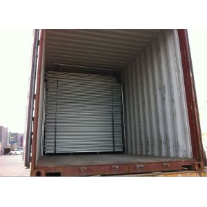 Buy cheap construction fence panels 2.1m*2.4m AS4687-2007 standard OD 40mm*1.4mm H2100mm*W2400mm Spacing 60mm*150mm*3.00mm HDG from wholesalers