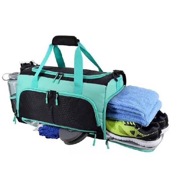 Quality Polyester Ultimate Gym Bag With 10 Optimal Compartments for sale