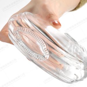 350ml 500ml 700ml Round Glass Liquor Decanter with Hot Stamping and Engraved