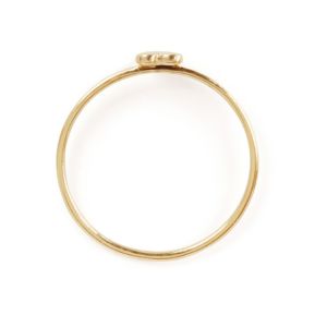 Delicate Plain Design Heart Ring Real 925 Sterling Silver 18K Gold Plated