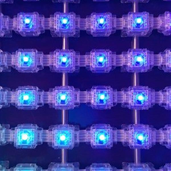 Quality Natural Ventilation LED Mesh Facade High Transparency Led Wall for sale