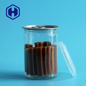 Buy cheap Transparent PET Sauce Can with Easy Open Aluminum Lid from wholesalers