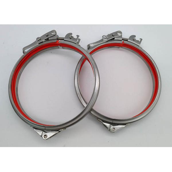 Quality Silver Double Clip 1 Inch Quick Release Pipe Clamp Dust Removal Accessories In Carton for sale