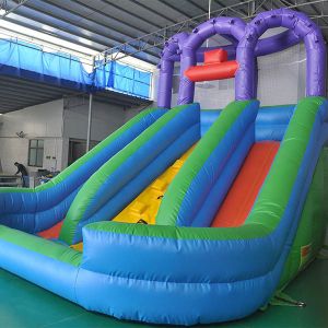 UVproof Kids Inflatable Bouncer , Fireproof Bouncy Castle With Slide