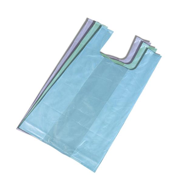 Quality Compostable 30cm Width Biodegradable T Shirt Bag PLA PBAT for sale