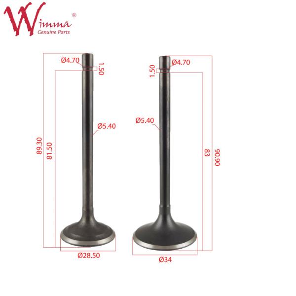 Buy cheap Exhaust Intake Valves Motorcycle Racing Custom Engine Component CG250 from wholesalers