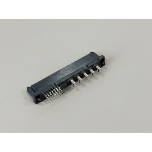 High-Speed SAS 29P IDC Female Cable Connector 180° with Peg, Phosphor Bronze