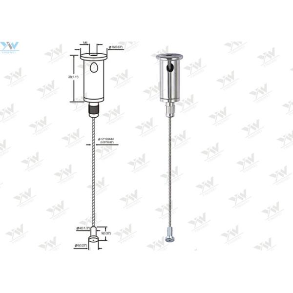 Quality Diecast End Wire Suspension Kit Hardware Adjustable Steel Wire Hanger for sale