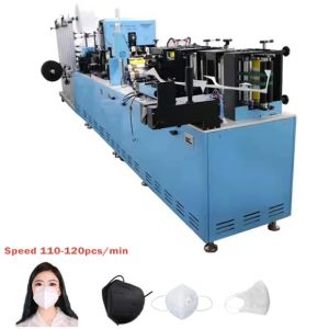 China 20KW Kids KN95 Face Mask Making Machine 120pcs/Min Full Automatic on sale