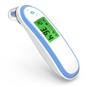 ℃ / °F Switchable Forehead Thermometer LCD Backlit Display With Memory Function