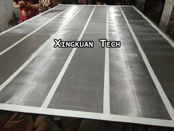 Buy cheap SS Fabricated Wire Mesh Screen With Canvas Strip For Gyratory Sifter / Screener from wholesalers