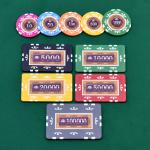 Buy cheap Custom Ceramic Poker Chip Set Waterproof Colorful For EPT Texas Tournament from wholesalers