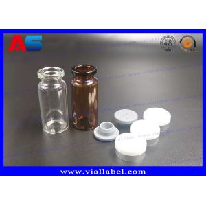 China Sterile Bottles And Tops Small Glass Vials , Bayonet Mouth Glass Dropper Bottles flip off seal caps on sale