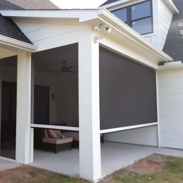 Quality 4L/M Rainflow Semi Blackout Zip Track Blinds Non Flammable for sale