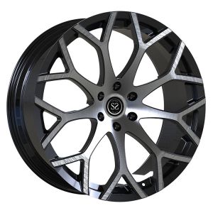 Infinite QX80 2023 Black Machined Face 22x10 1 Piece Forged Wheels