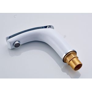 ROVATE Single Handle Bathroom Faucet , Modern Bathroom Faucets White Painting