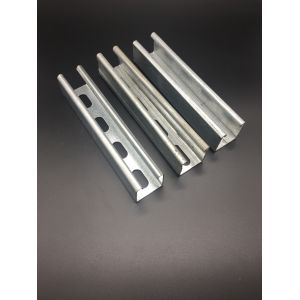 Buy cheap Construction Slotted Solid 3m 6m Custom Unistrut Channel Rail from wholesalers