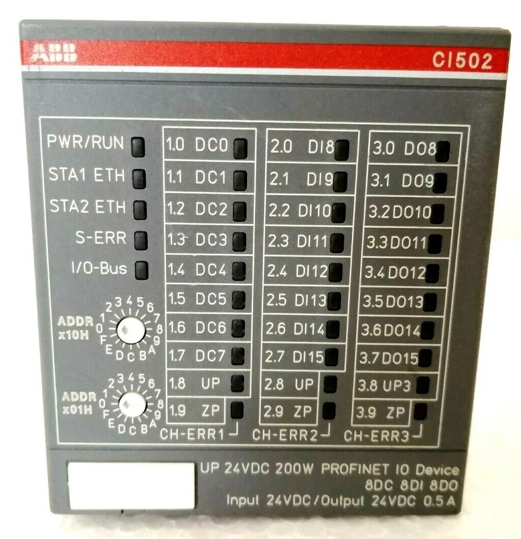 China ABB CI502-PNIO Interface module for PNIO network I/O with easy configuration and harsh industrial environment durability on sale
