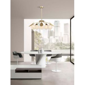 Buy cheap Bronze Glass Pendant Chandelier Lights 2700K/3000K/3500K from wholesalers