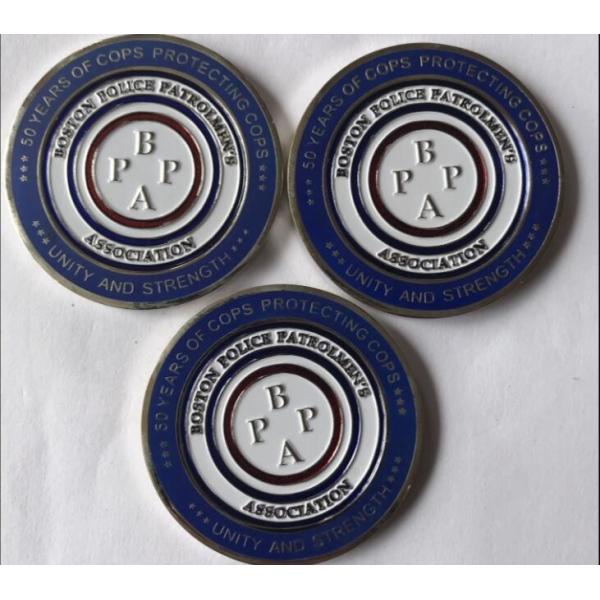 Buy cheap Cheap Custom Antique Brass Coin Challenge Coins Custom Embossed Enamel Coins No Minimum from wholesalers