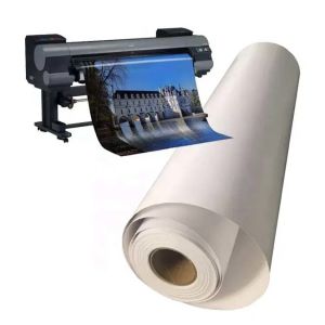 Buy cheap Gloss White Inkjet Paper 300gsm Jacquard Inkjet Fabric Rolls from wholesalers