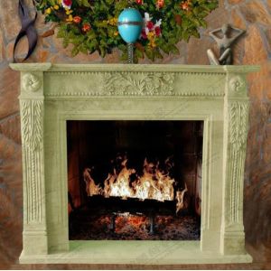 Buy cheap Yellow Stone Marble Fireplace Surround from wholesalers