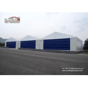 China White Color Permanent Relocatable Aircraft Hangars 25 X 50 Side Hard Wall on sale