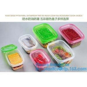 Glass Fresh Keeping Box Round Vacuum Food Container with Press & Push Lid,Fresh