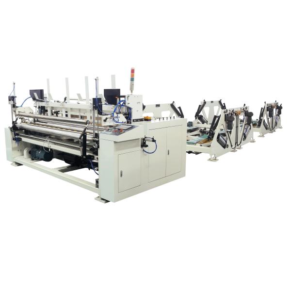 Quality Steel To Rubber Pattern Embossing Tissue Folding Machine With Root Vacuum Pump for sale