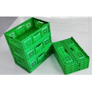 Buy cheap 600x400mm Stackable Foldable Crates Mesh Storage Plastic Vegetable Moving Crates from wholesalers