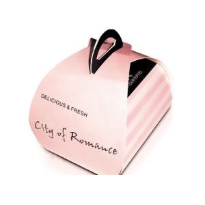 Disposable Small Cake Bakery Box Customzied Size Eco Friendly With Handle