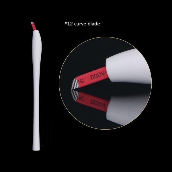Buy cheap White Handle Microblading Manual Tattoo Pen with #12 Micro Blade from wholesalers