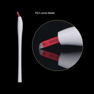 Buy cheap White Handle Microblading Manual Tattoo Pen with #12 Micro Blade from wholesalers