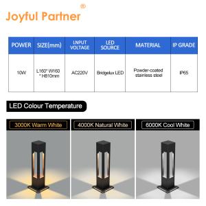 Aluminum IP65 LED Lawn Lamp Bollard Light for Yard Pathway Bridgelux LED 3000K