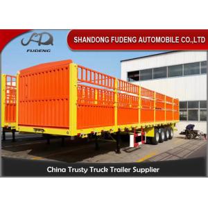 Buy cheap Carbon Steel 3 Axles Livestock 60T Side Wall Trailer from wholesalers