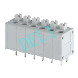 Buy cheap Spring Terminal Block Printed Circuit Board Connector DL143-XX-5.0 20-16AWG Wire Range from wholesalers