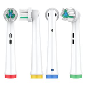 Buy cheap 4 Piece Pack Colorful Dupont Bristle Replaceable Toothbrush Heads For Oral B from wholesalers