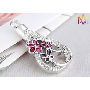 Copper Material Flower Pattern Cremation Urn Necklace Charms